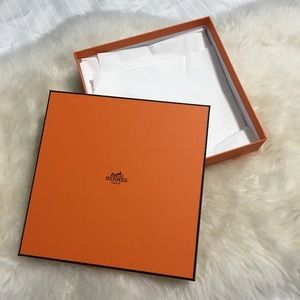 Empty Authentic Hermes Accessories Box Packaging